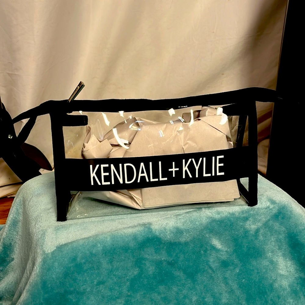 NWOT Kendall and Kylie clear make up bag